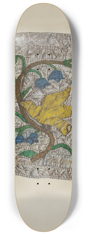 Florence Truelson - Quilt Block  Constancy 8.25 inch art skate deck