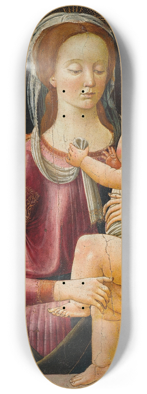 Florentine School - Madonna and Child with Angels 8.25 inch art skate deck