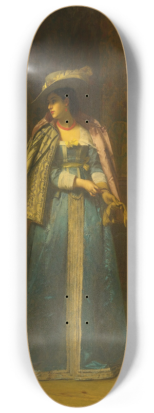 Florent Willems - A Sideways Glance 8.25 inch art skate deck