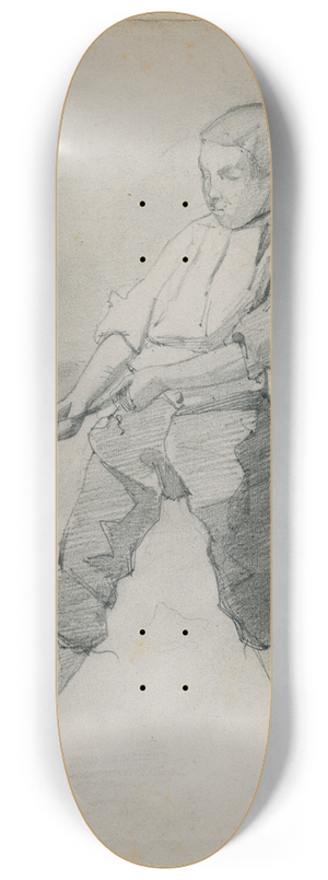 Floris Verster - Fisherman with net 8.25 inch art skate deck