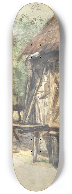 Floris Verster - Hay-barn with workbench 8.25 inch art skate deck