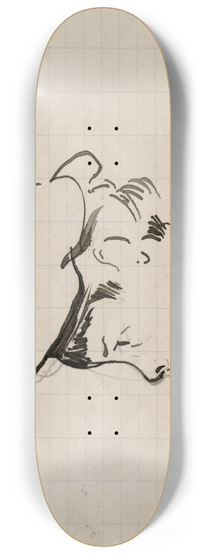 Floris Verster - Head of a boy 8.25 inch art skate deck