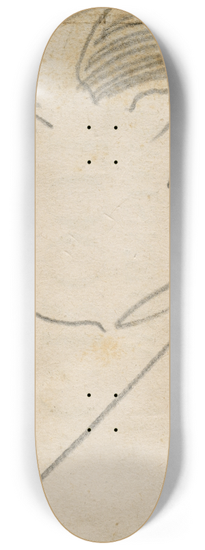 Floris Verster - Head of a man 8.25 inch art skate deck