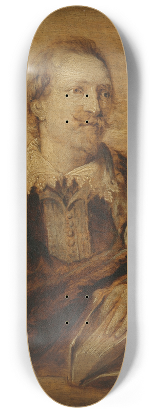 Follower of Anthony van Dyck - Portrait of Jan Gaspar Gevaerts (1593-1666) 8.25 inch art skate deck