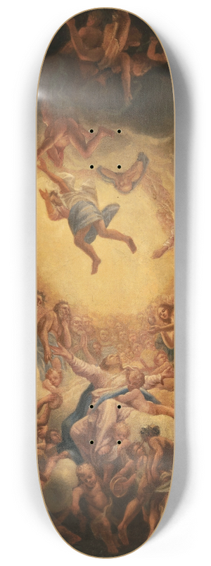 Follower of Correggio - The Assumption 8.25 inch art skate deck