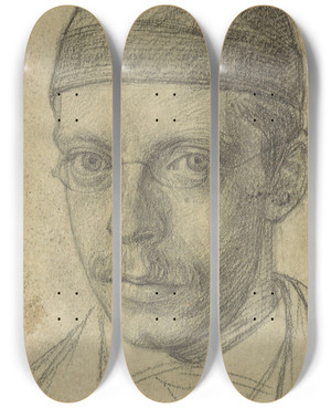 Triptych art skateboard deck of Jan Veth Portret Van Chm Van Deventer by Jan Veth (1864-1925) Triptych art skateboard deck of Jan Veth Portret Van Chm Van Deventer by Jan Veth (1864-1925)