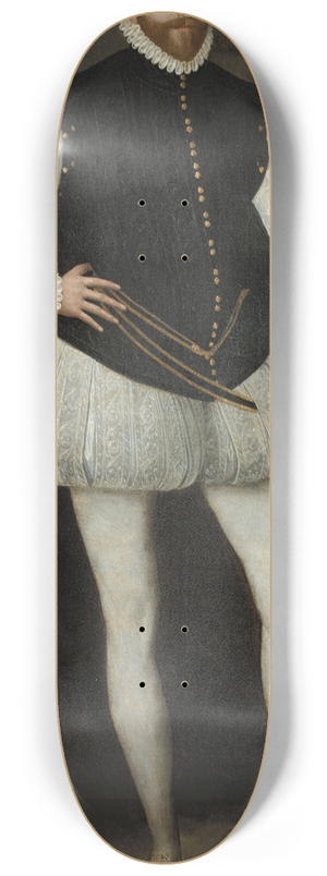 Follower of Franois Clouet - A Nobleman of the Valois Court 8.25 inch art skate deck Follower of Franois Clouet - A Nobleman of the Valois Court 8.25 inch art skate deck