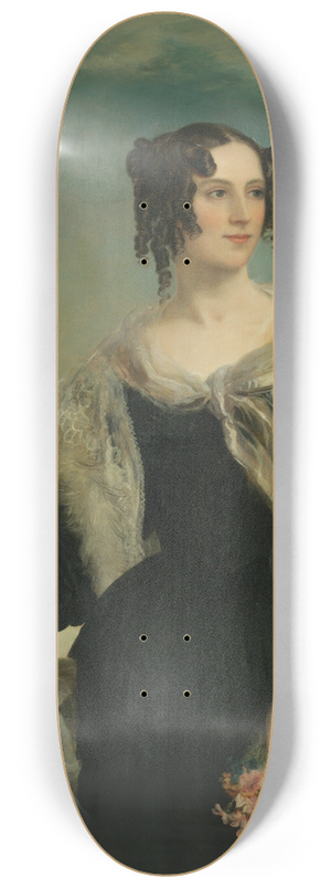 Follower Of Franz Xaver Winterhalter - Portrait Of A Lady 8.25 inch art skate deck