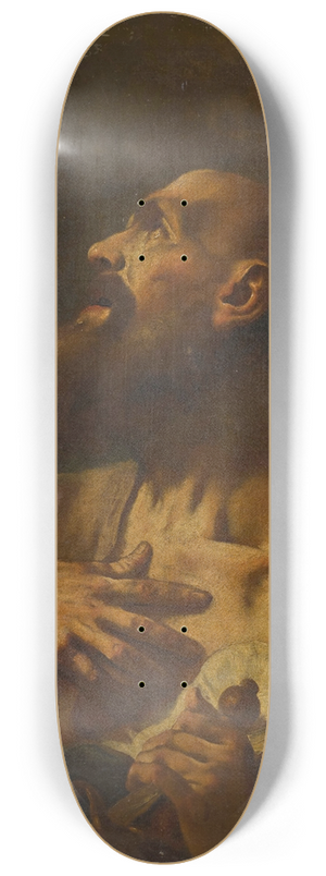 Follower of Giovanni Battista Piazzetta - Saint Paul 8.25 inch art skate deck