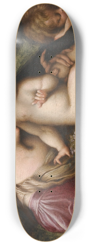 Follower of Parmigianino - The Madonna And Child With St. John The Baptist Sleeping 8.25 inch art skate deck Follower of Parmigianino - The Madonna And Child With St. John The Baptist Sleeping 8.25 inch art skate deck
