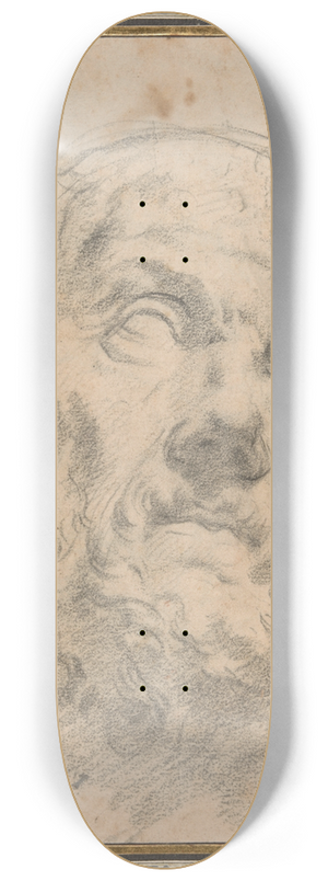 Follower of Peter Paul Rubens - Head of an Old Man, possibly Seneca 8.25 inch art skate deck Follower of Peter Paul Rubens - Head of an Old Man, possibly Seneca 8.25 inch art skate deck