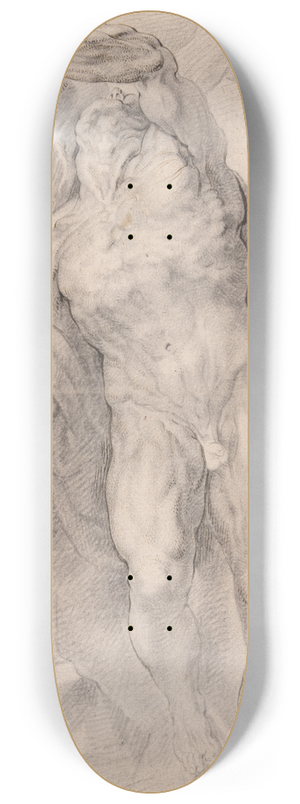 Follower of Peter Paul Rubens - Male Nude Tied to Tree 8.25 inch art skate deck Follower of Peter Paul Rubens - Male Nude Tied to Tree 8.25 inch art skate deck