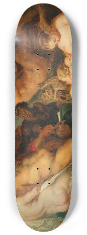 Follower of Peter Paul Rubens - The Drunken Silenus 8.25 inch art skate deck