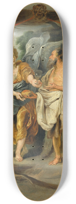 Follower of Peter Paul Rubens - The Prophet Elijah Nourished By The Angel 8.25 inch art skate deck Follower of Peter Paul Rubens - The Prophet Elijah Nourished By The Angel 8.25 inch art skate deck