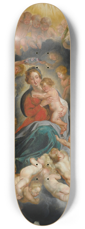 Follower of Peter Paul Rubens - Virgin And Child With Putti 8.25 inch art skate deck