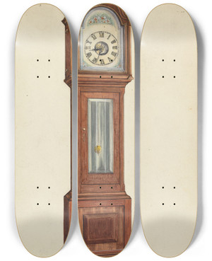 Triptych art skateboard deck of Nicholas Gorid Clock_2 by Nicholas Gorid (20-)