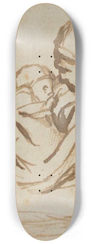 Follower of Rembrandt van Rijn - Mother and Child 8.25 inch art skate deck
