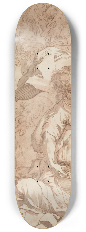 Follower Of Simon Vouet - Procris and Cephalus 8.25 inch art skate deck
