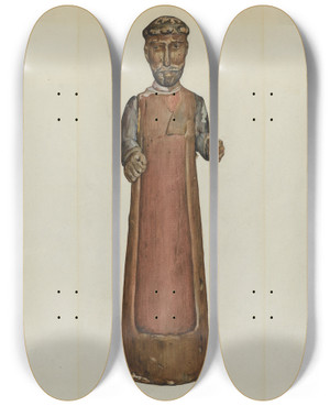 Triptych art skateboard deck of Carl Obergh Bulto_2 by Carl Obergh