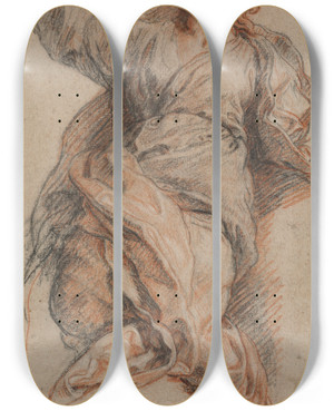 Triptych art skateboard deck of Charles De La Fosse St John The Evangelist by Charles De La Fosse (1636-1716) Triptych art skateboard deck of Charles De La Fosse St John The Evangelist by Charles De La Fosse (1636-1716)