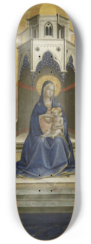 Fra Angelico - Madonna and Child Enthroned and Twelve Angels 8.25 inch art skate deck