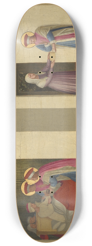 Fra Angelico - The Healing of Palladia by Saint Cosmas and Saint Damian 8.25 inch art skate deck