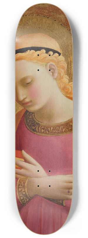 Fra Angelico - Virgin Annunciate 8.25 inch art skate deck Fra Angelico - Virgin Annunciate 8.25 inch art skate deck