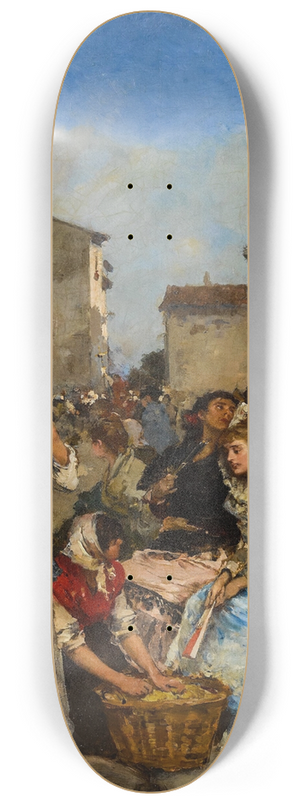 Francesc Miralles i Galaup - Atthe Market 8.25 inch art skate deck