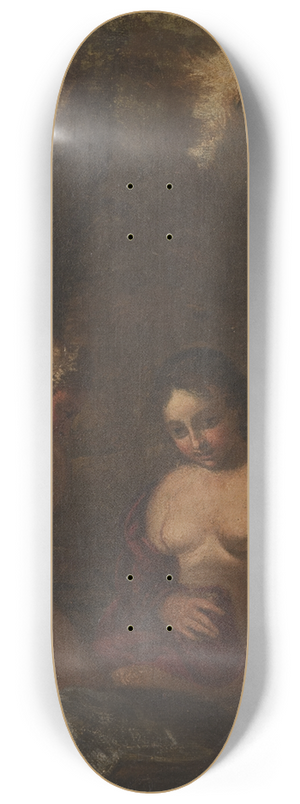 Francesco Albani - Two bathing nymphs 8.25 inch art skate deck