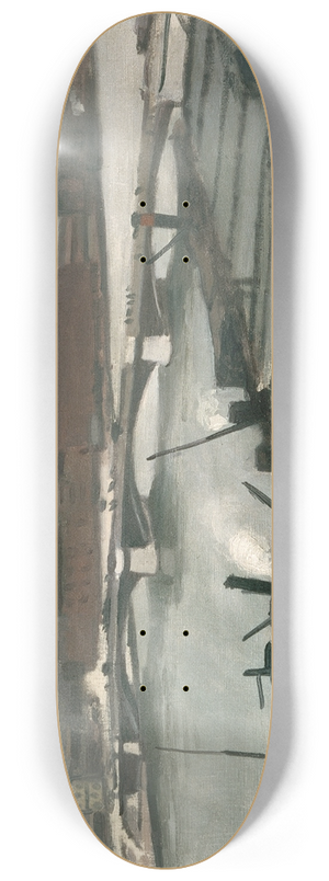 Albert Marquet - The Quays at Rouen 8.25 inch art skate deck Albert Marquet - The Quays at Rouen 8.25 inch art skate deck