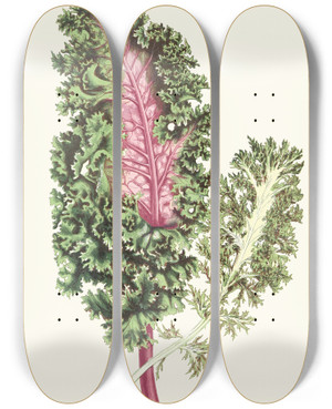 Triptych art skateboard deck of Edward Joseph Lowe Lesplantesfeuill02Lowe by Edward Joseph Lowe (1825-1900)