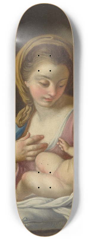 Francesco de Mura - Madonna And Child With The Infant Saint John The Baptist 8.25 inch art skate deck