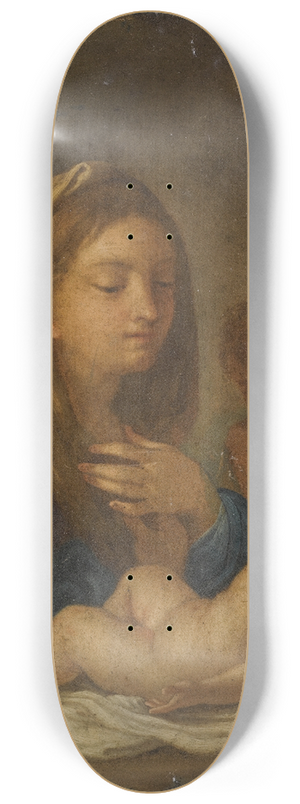 Francesco de Mura - The Madonna And Child With The Infant Saint John The Baptist 8.25 inch art skate deck