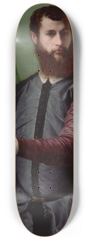 Francesco de' Rossi - Portrait of a Man 2 8.25 inch art skate deck Francesco de' Rossi - Portrait of a Man 2 8.25 inch art skate deck
