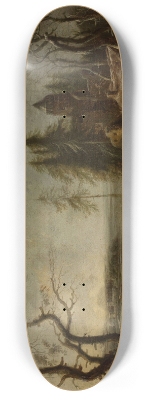 Francesco Foschi - Winter landscape 8.25 inch art skate deck