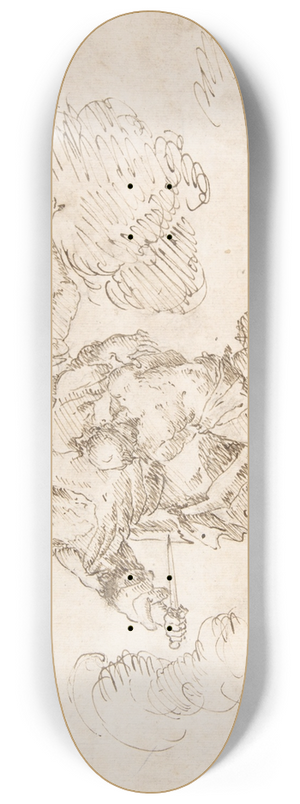Francesco Fracanzano - Abraham about to Sacrifice Isaac 8.25 inch art skate deck