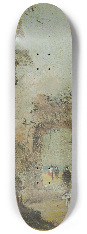 Francesco Guardi - Capriccio Of Architectural Ruins And Figures 8.25 inch art skate deck