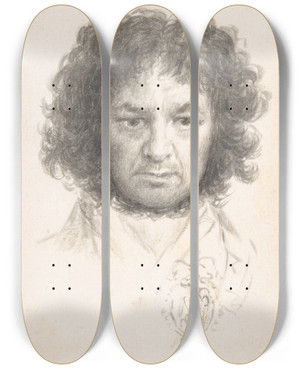 Triptych art skateboard deck of Francisco De Goya Selfportrait_2 by Francisco de Goya (1746-1828) Triptych art skateboard deck of Francisco De Goya Selfportrait_2 by Francisco de Goya (1746-1828)