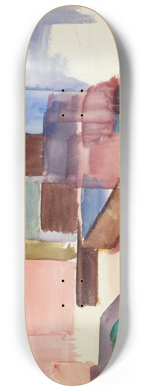 Albert Mller - Huser Houses 8.25 inch art skate deck Albert Mller - Huser Houses 8.25 inch art skate deck