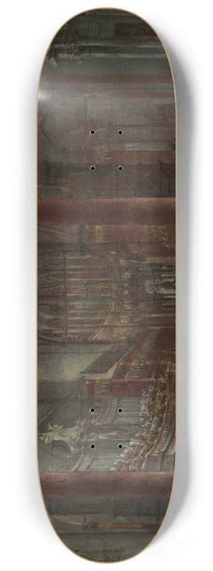 Francesco Guardi - Pontifical Ceremony in SS. Giovanni e Paolo, Venice, 1782 8.25 inch art skate deck Francesco Guardi - Pontifical Ceremony in SS. Giovanni e Paolo, Venice, 1782 8.25 inch art skate deck