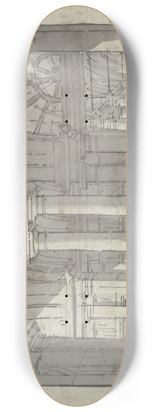 Francesco Guardi - Portico 8.25 inch art skate deck Francesco Guardi - Portico 8.25 inch art skate deck