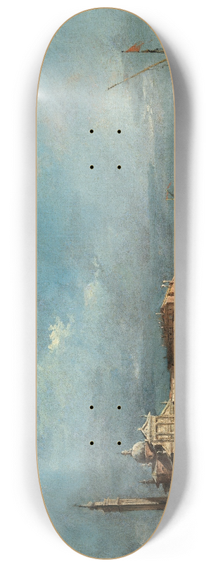 Francesco Guardi - San Giorgio Maggiore, with the Punta del Giudecca 8.25 inch art skate deck