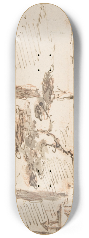 Francesco Guardi - The Island of Anconetta 8.25 inch art skate deck
