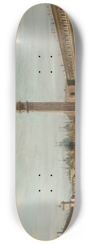 Francesco Guardi - The Piazza San Marco, Venice, looking east 8.25 inch art skate deck