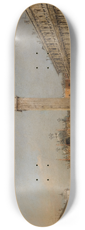 Francesco Guardi - The Piazza San Marco With The Basilica And Campanile 8.25 inch art skate deck