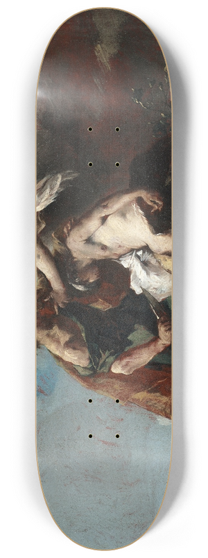 Francesco Guardi - The Sacrifice of Isaac 8.25 inch art skate deck