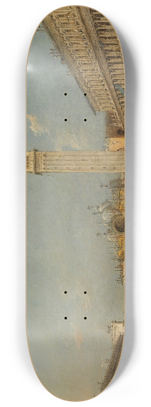 Francesco Guardi - Venice, Piazza San Marco With The Basilica And The Campanile 8.25 inch art skate deck