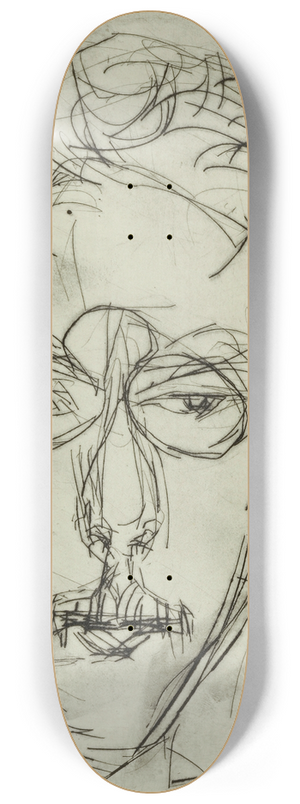 Albert Mller - Portrait Schaeffer I 8.25 inch art skate deck Albert Mller - Portrait Schaeffer I 8.25 inch art skate deck