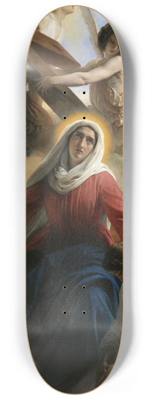 Francesco Hayez - La Vergine addolorata con gli angioli e i segni della passione 8.25 inch art skate deck