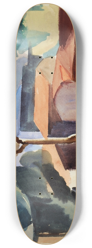 Albert Mller - Tessiner Huser 8.25 inch art skate deck Albert Mller - Tessiner Huser 8.25 inch art skate deck